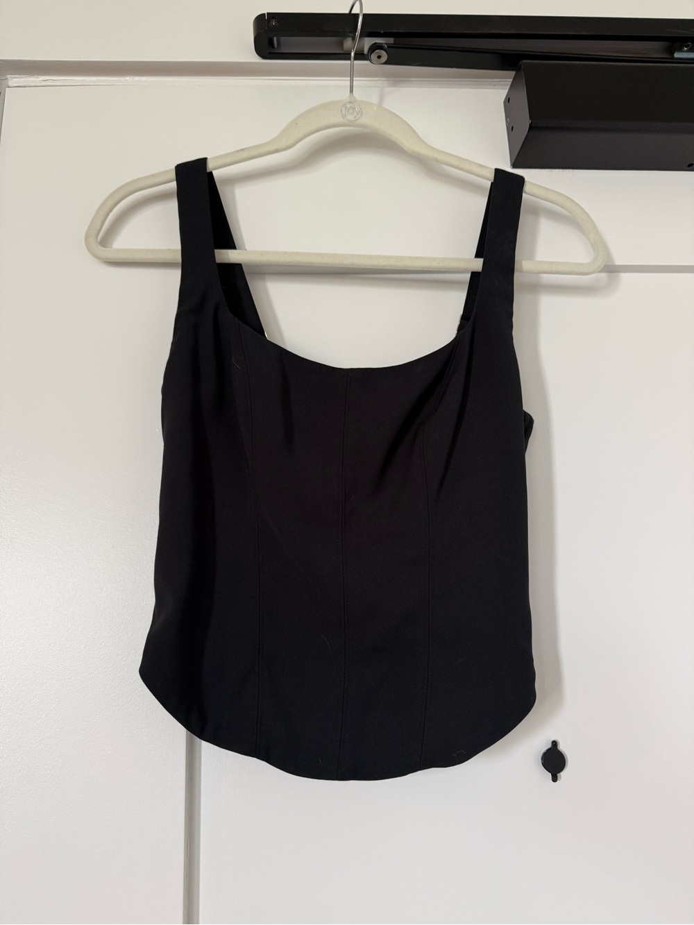 Classic Black Square-Neck Women's Tank Top